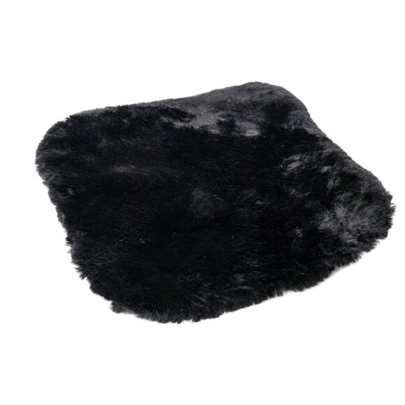 Natural Automotive Classic Sheepskin Chair Pad | 1-Piece | Black - Picture 6 of 6